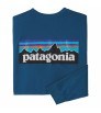 Blouse Patagonia Long-Sleeved P-6 Logo Responsibili-Tee M's